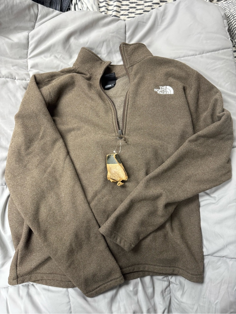 The North Face Men's Half-Zip Sweater Jacket - Olive